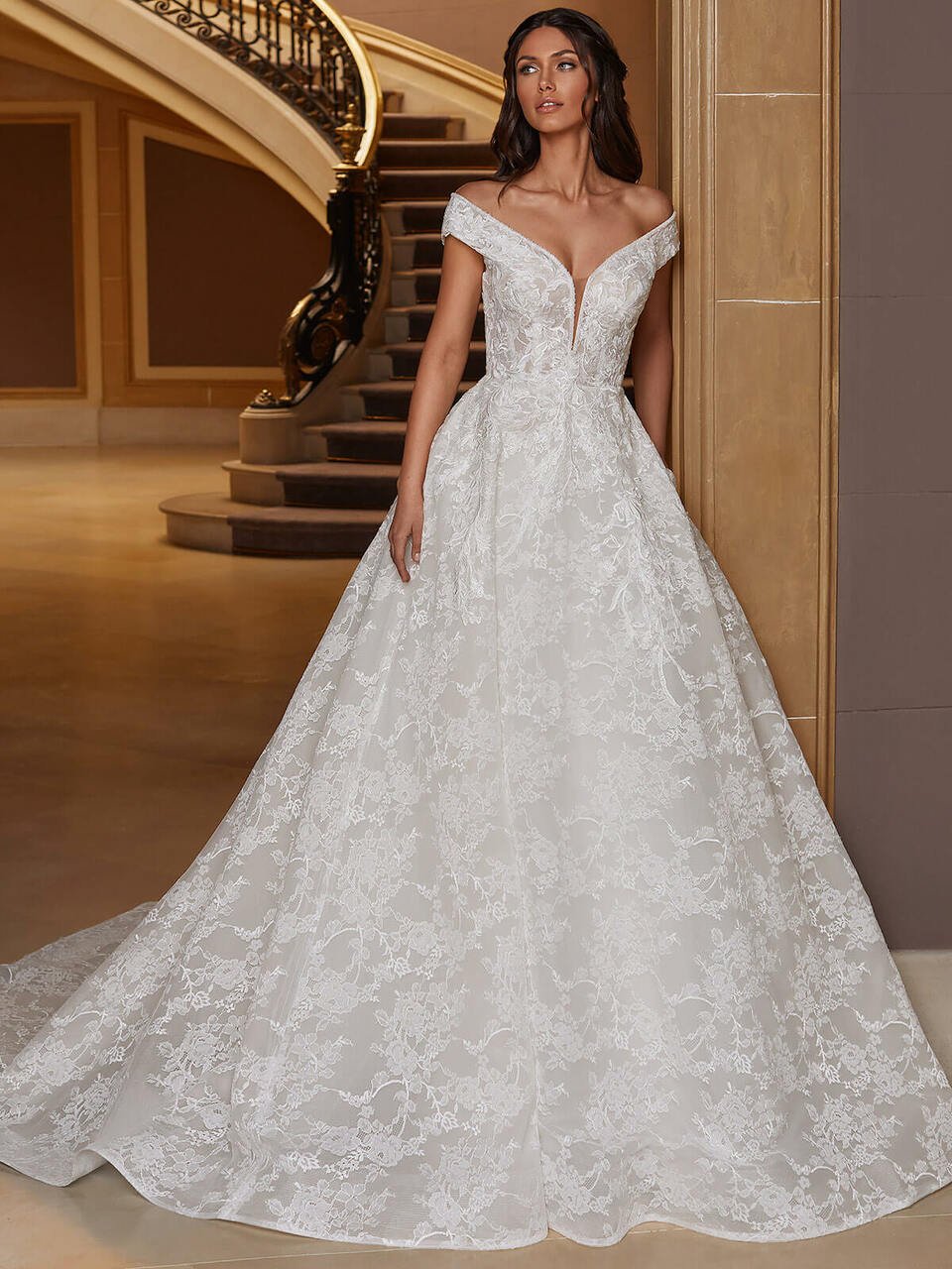 Detalhes de vestido de noiva premium
